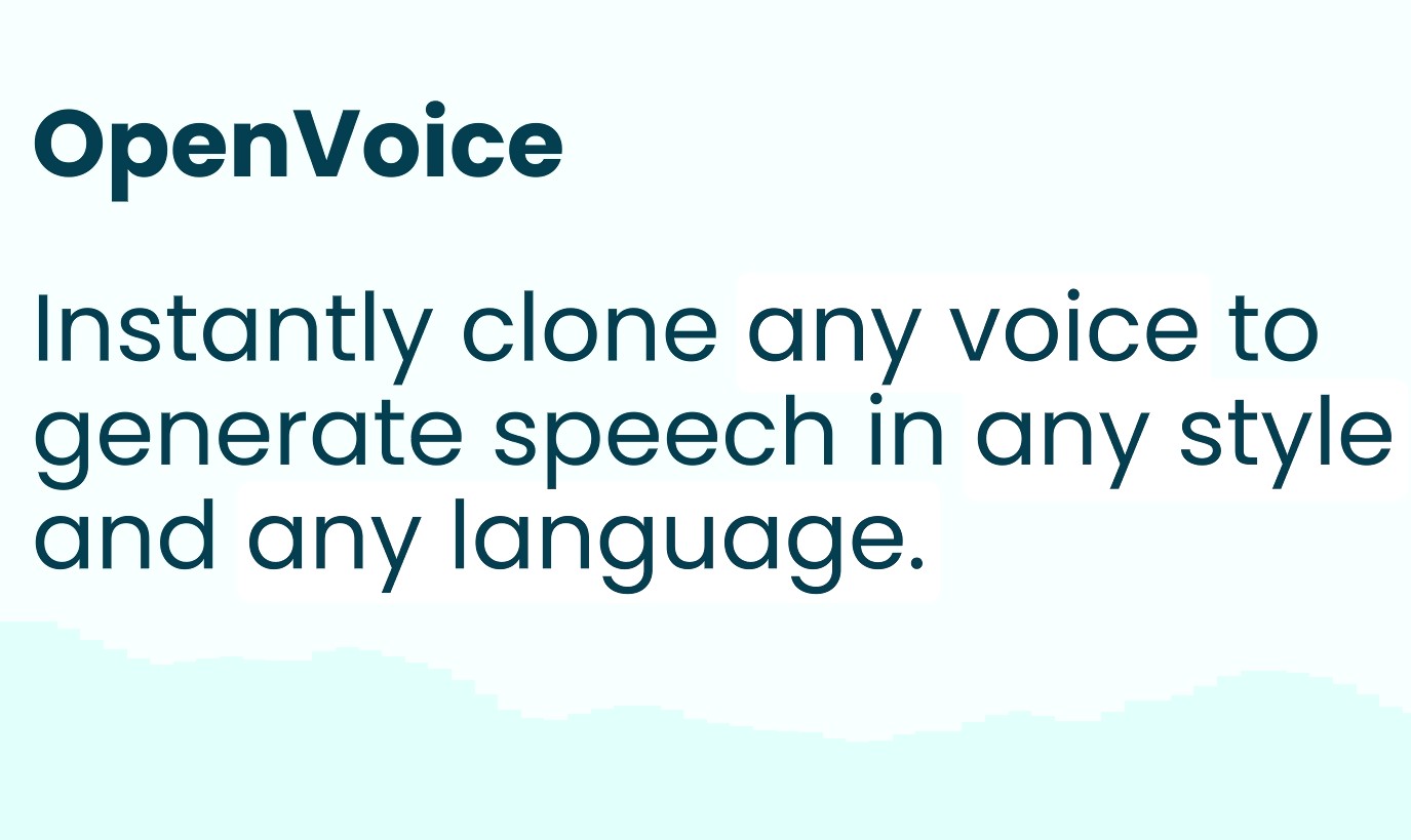 AI voice cloning：OpenVoice