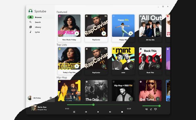#Windows #macOS #Linux #Android Third party spotify：Spotube